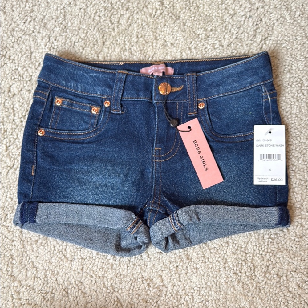 BCBG GIRLS Dark Denim Shorts